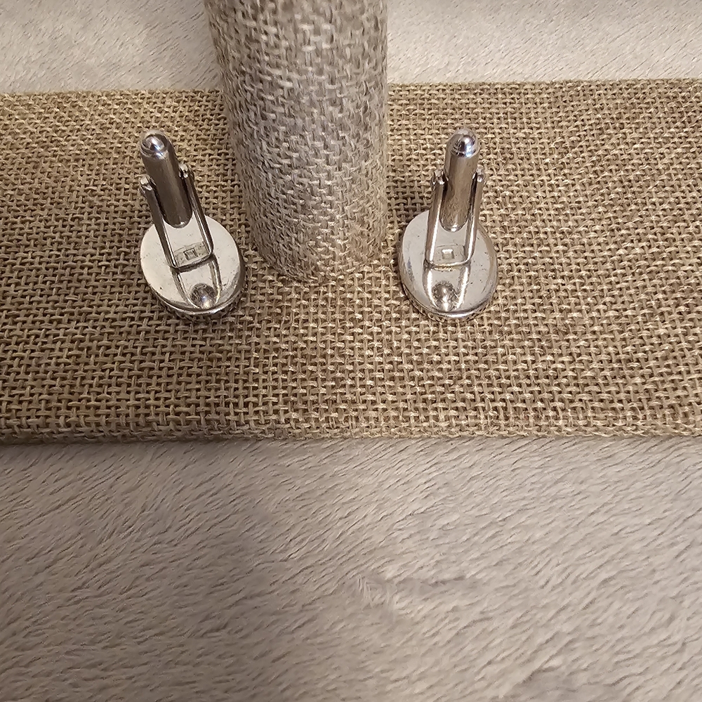 Silver Tone Cuff Links - Picture 3 of 3